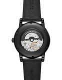 Buy Shop Emporio Armani Meccanico Automatic Skeleton Dial Black Leather Strap Watch For Men - AR60008 USA Online