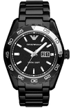 Buy Shop Emporio Armani Sportivo Quartz Black Dial Black Steel Strap Watch For Men - AR6049 USA Online