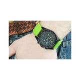Buy Shop Emporio Armani Sports Analog Black Dial Green Rubber Strap Watch For Men - AR6115 USA Online