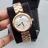 Buy Shop Emporio Armani Arianna Analog Mother of Pearl Dial Rose Gold Steel Strap Watch For Women - AR11196 USA Online