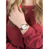 Buy Shop Emporio Armani Arianna Analog Mother of Pearl Dial Rose Gold Steel Strap Watch For Women - AR11196 USA Online