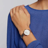 Buy Shop Emporio Armani Arianna Analog Mother of Pearl Dial Rose Gold Steel Strap Watch For Women - AR11196 USA Online