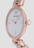 Buy Shop Emporio Armani Arianna Analog Mother of Pearl Dial Rose Gold Steel Strap Watch For Women - AR11196 USA Online