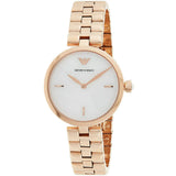 Buy Shop Emporio Armani Arianna Analog Mother of Pearl Dial Rose Gold Steel Strap Watch For Women - AR11196 USA Online