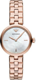 Buy Shop Emporio Armani Arianna Analog Mother of Pearl Dial Rose Gold Steel Strap Watch For Women - AR11196 USA Online