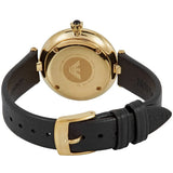 Buy Shop Emporio Armani Arianna Analog Silver Dial Black Leather Strap Watch For Women - AR11200 USA Online