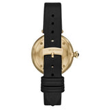 Buy Shop Emporio Armani Arianna Analog Silver Dial Black Leather Strap Watch For Women - AR11200 USA Online