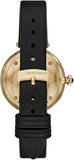 Buy Shop Emporio Armani Arianna Analog Silver Dial Black Leather Strap Watch For Women - AR11200 USA Online