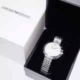 Buy Shop Emporio Armani Arianna Analog White Dial Silver Steel Strap Watch For Women - AR11195 USA Online