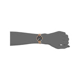 Buy Shop Emporio Armani Arianna Black Dial Rose Gold Stainless Steel Watch For Women - AR11197 USA Online