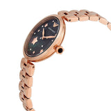 Buy Shop Emporio Armani Arianna Black Dial Rose Gold Stainless Steel Watch For Women - AR11197 USA Online