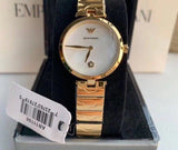 Buy Shop Emporio Armani Arianna Mother of Pearl Dial Gold Steel Strap Watch For Women - AR11198 USA Online