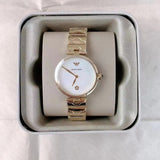 Buy Shop Emporio Armani Arianna Mother of Pearl Dial Gold Steel Strap Watch For Women - AR11198 USA Online