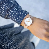 Buy Shop Emporio Armani Arianna Mother of Pearl Dial Pink Leather Strap Watch For Women - AR11199 USA Online
