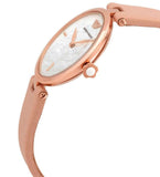 Buy Shop Emporio Armani Arianna Mother of Pearl Dial Pink Leather Strap Watch For Women - AR11199 USA Online