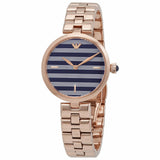 Buy Shop Emporio Armani Arianna Quartz Grey Dial Rose Gold Steel Strap Watch For Women - AR11220 USA Online