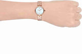 Buy Shop Emporio Armani Arianna White Mother of Pearl Dial Rose Gold Steel Strap Watch For Women - AR11236 USA Online