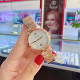 Buy Shop Emporio Armani Arianna White Mother of Pearl Dial Rose Gold Steel Strap Watch For Women - AR11236 USA Online