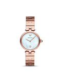 Buy Shop Emporio Armani Arianna White Mother of Pearl Dial Rose Gold Steel Strap Watch For Women - AR11236 USA Online