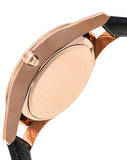 Buy Shop Emporio Armani Aurora Mother Of Pearl Black Dial Black Leather Strap Watch For Women - AR11056 USA Online