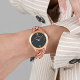 Buy Shop Emporio Armani Aurora Mother of Pearl Grey Dial Rose Gold Steel Strap Watch for Women - AR11139 USA Online
