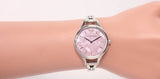 Buy Shop Emporio Armani Aurora Mother Of Pearl Purple Dial Silver Steel Strap Watch For Women - AR11122 USA Online