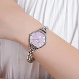 Buy Shop Emporio Armani Aurora Mother Of Pearl Purple Dial Silver Steel Strap Watch For Women - AR11122 USA Online