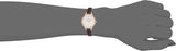 Buy Shop Emporio Armani Aurora Mother of Pearl White Dial Brown Leather Strap Watch For Women - AR11057 USA Online