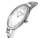 Buy Shop Emporio Armani Aurora Mother Of Pearl White Dial Silver Steel Strap Watch For Women - AR11054 USA Online