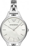 Buy Shop Emporio Armani Aurora Mother Of Pearl White Dial Silver Steel Strap Watch For Women - AR11054 USA Online