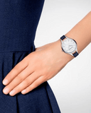 Buy Shop Emporio Armani Aurora Quartz Mother Of Pearl White Dial Blue Leather Strap Watch For Women - AR11090 USA Online