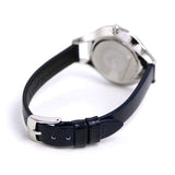 Buy Shop Emporio Armani Aurora Quartz Mother Of Pearl White Dial Blue Leather Strap Watch For Women - AR11090 USA Online