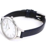 Buy Shop Emporio Armani Aurora Quartz Mother Of Pearl White Dial Blue Leather Strap Watch For Women - AR11090 USA Online