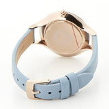 Buy Shop Emporio Armani Aurora Quartz Mother of Pearl White Dial Blue Leather Strap Watch For Women - AR11109 USA Online