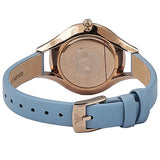 Buy Shop Emporio Armani Aurora Quartz Mother of Pearl White Dial Blue Leather Strap Watch For Women - AR11109 USA Online