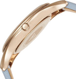 Buy Shop Emporio Armani Aurora Quartz Mother of Pearl White Dial Blue Leather Strap Watch For Women - AR11109 USA Online