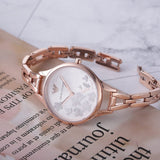 Buy Shop Emporio Armani Aurora Quartz Silver Dial Gold Steel Strap Watch For Women - AR11108 USA Online
