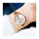 Buy Shop Emporio Armani Aurora Quartz Silver Dial Gold Steel Strap Watch For Women - AR11108 USA Online