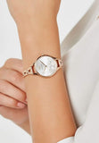 Buy Shop Emporio Armani Aurora Quartz Silver Dial Gold Steel Strap Watch For Women - AR11108 USA Online