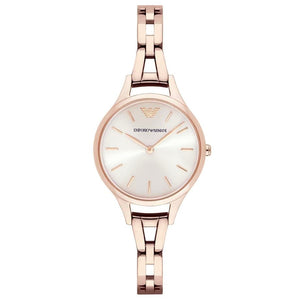 Buy Shop Emporio Armani Aurora Rose Gold Dial Rose Gold Steel Strap Watch for Women - AR11055 USA Online