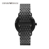 Buy Shop Emporio Armani Automatic Multifunction Black Dial Black Mesh Bracelet Watch For Men - AR60025 USA Online