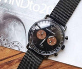 Buy Shop Emporio Armani Aviator Black Dial Black Mesh Bracelet Watch For Men - AR11142 USA Online