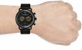 Buy Shop Emporio Armani Aviator Black Dial Black Mesh Bracelet Watch For Men - AR11142 USA Online