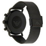Buy Shop Emporio Armani Aviator Black Dial Black Mesh Bracelet Watch For Men - AR11142 USA Online
