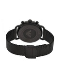 Buy Shop Emporio Armani Aviator Black Dial Black Mesh Bracelet Watch For Men - AR11142 USA Online