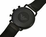 Buy Shop Emporio Armani Aviator Black Dial Black Mesh Bracelet Watch For Men - AR11142 USA Online