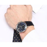 Buy Shop Emporio Armani Aviator Blue Dial Blue Leather Strap Watch For Men - AR11105 USA Online