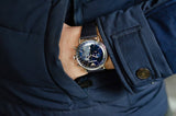 Buy Shop Emporio Armani Aviator Blue Dial Blue Leather Strap Watch For Men - AR11105 USA Online