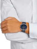 Buy Shop Emporio Armani Aviator Blue Dial Blue Leather Strap Watch For Men - AR11105 USA Online