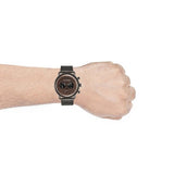 Buy Shop Emporio Armani Aviator Brown Dial Grey Mesh Bracelet Watch For Men - AR11141 USA Online